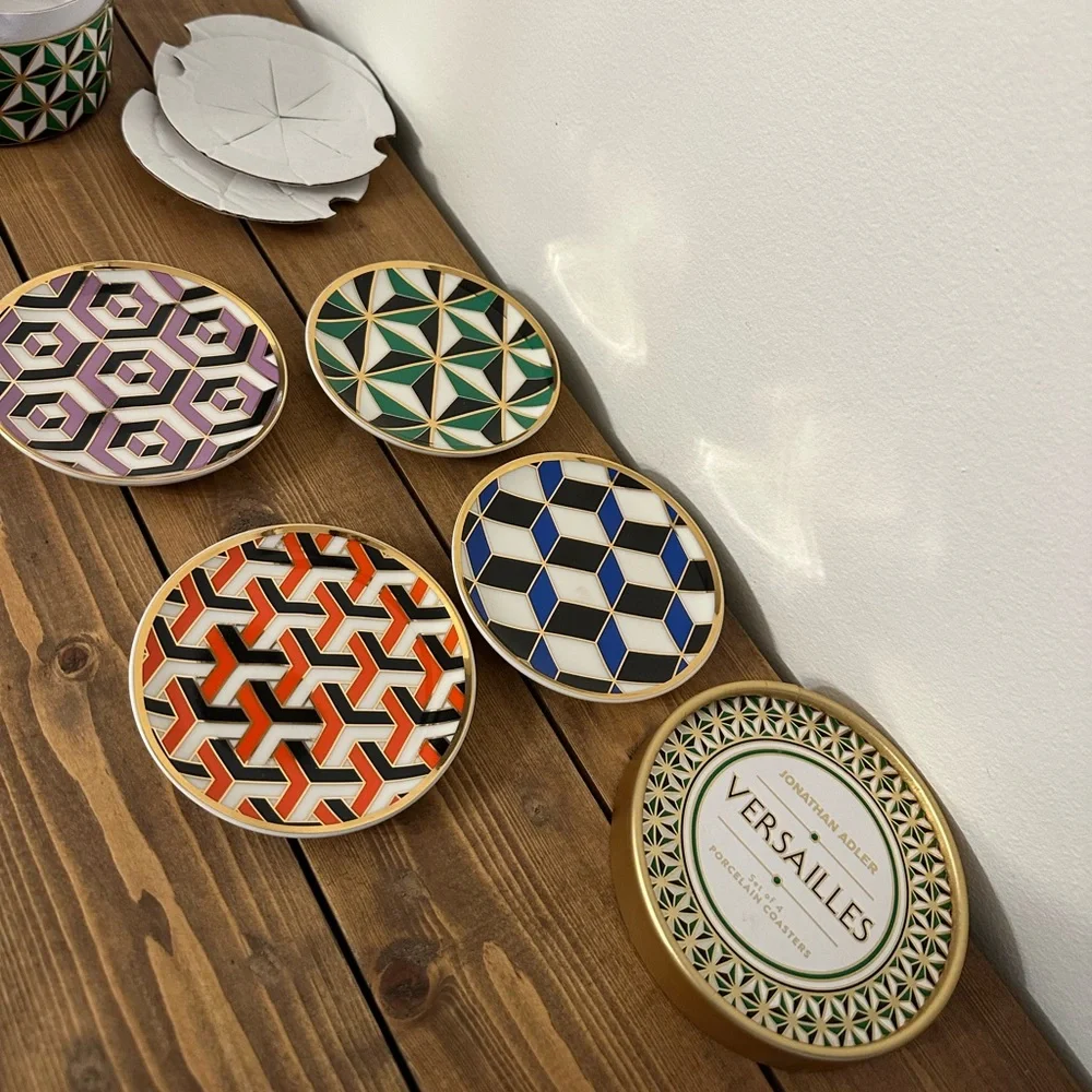 Jonathan Adler Versailles Coasters Set of 4